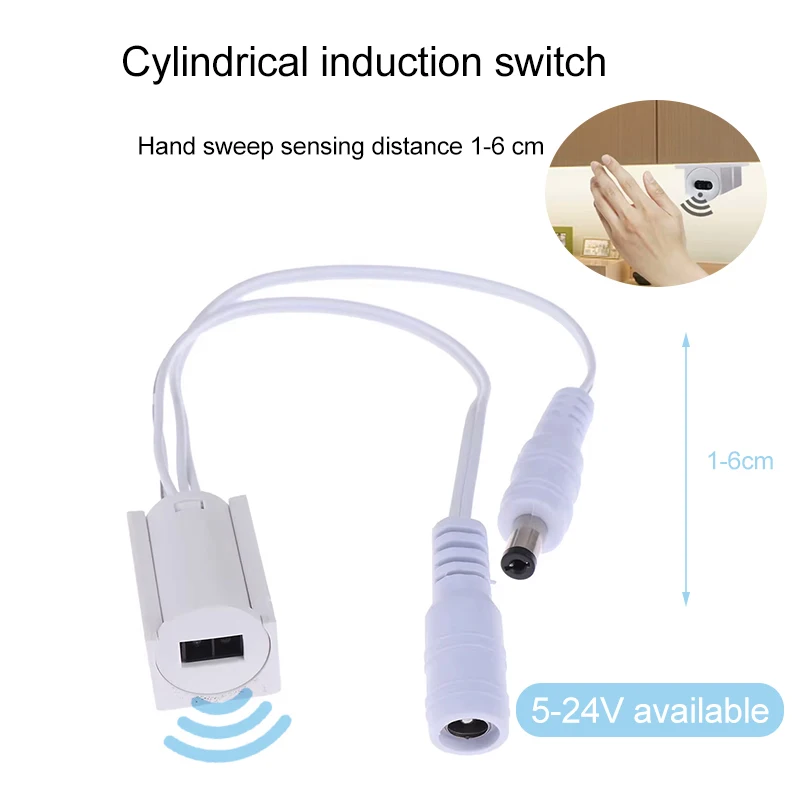 

Умный переключатель с ИК-датчиком ручной развертки постоянного тока 5-24 В, 5 А, интеллектуальный сенсорный переключатель, датчик ручного сканирования/датчик контроля двери, для светодиодных лент