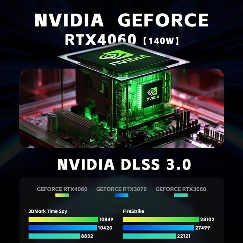 كمبيوتر محمول للألعاب مقاس 16 بوصة Intel Core i9-12900H RTX 4060 8G NVIDIA DDR5 WiFi6 Windows11 64GB RMD 4TB SSD HD كاميرا كمبيوتر محمول