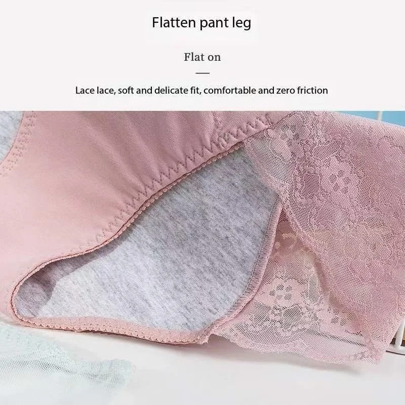 1PCS Cotton Leak Proof Menstrual Panties Women Physiological Period Lace Underwear Breathable Elasticity Sexy Breifs