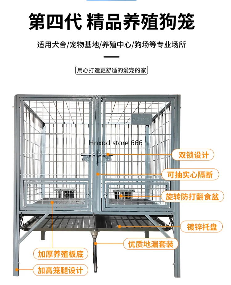 Large and Medium Dogs Outdoor with Tray King Size Pet Bold Outdoor Dog Cage