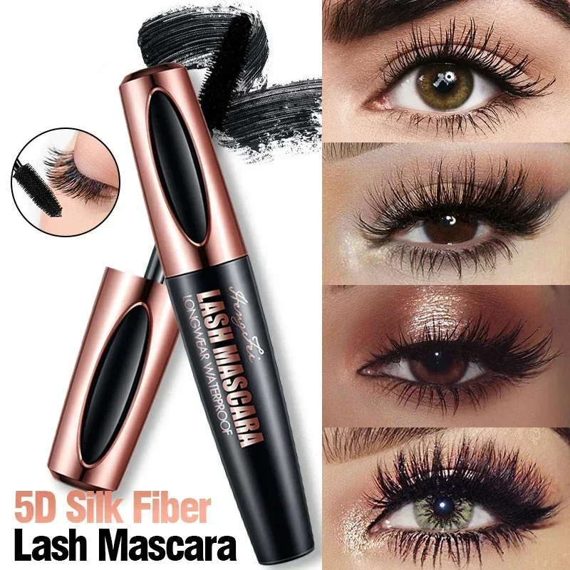 1 pezzo 4D fibra di seta Lash Curling Mascara Mascara impermeabile per l'estensione delle ciglia ciglia spesse nere trucco cosmetico