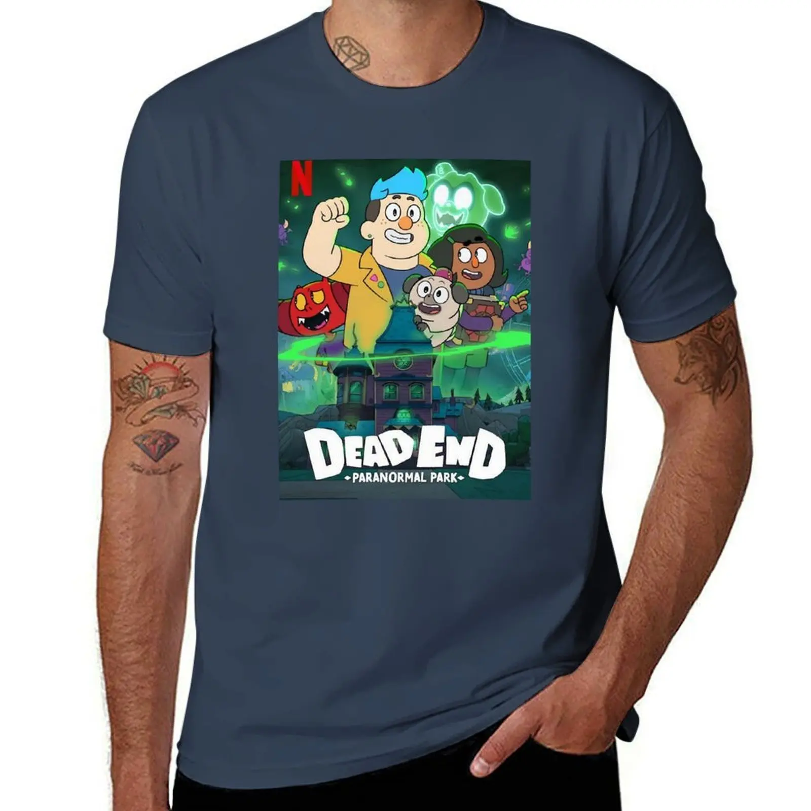 

Park Dead . End Paranormal T-Shirt Casual Holiday Short Sleeve Tee