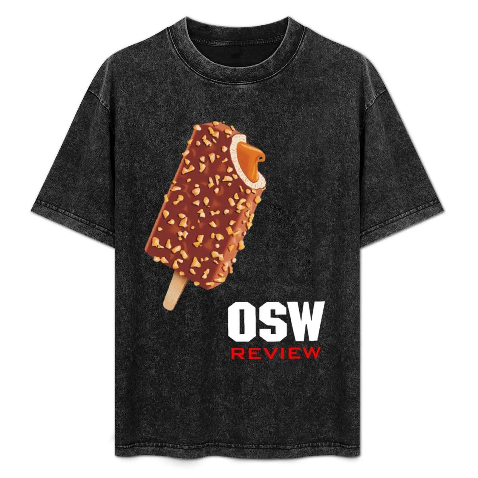 

OSW Review Nogger Bar T-Shirt Simple Solid Color Crew Neck Tee