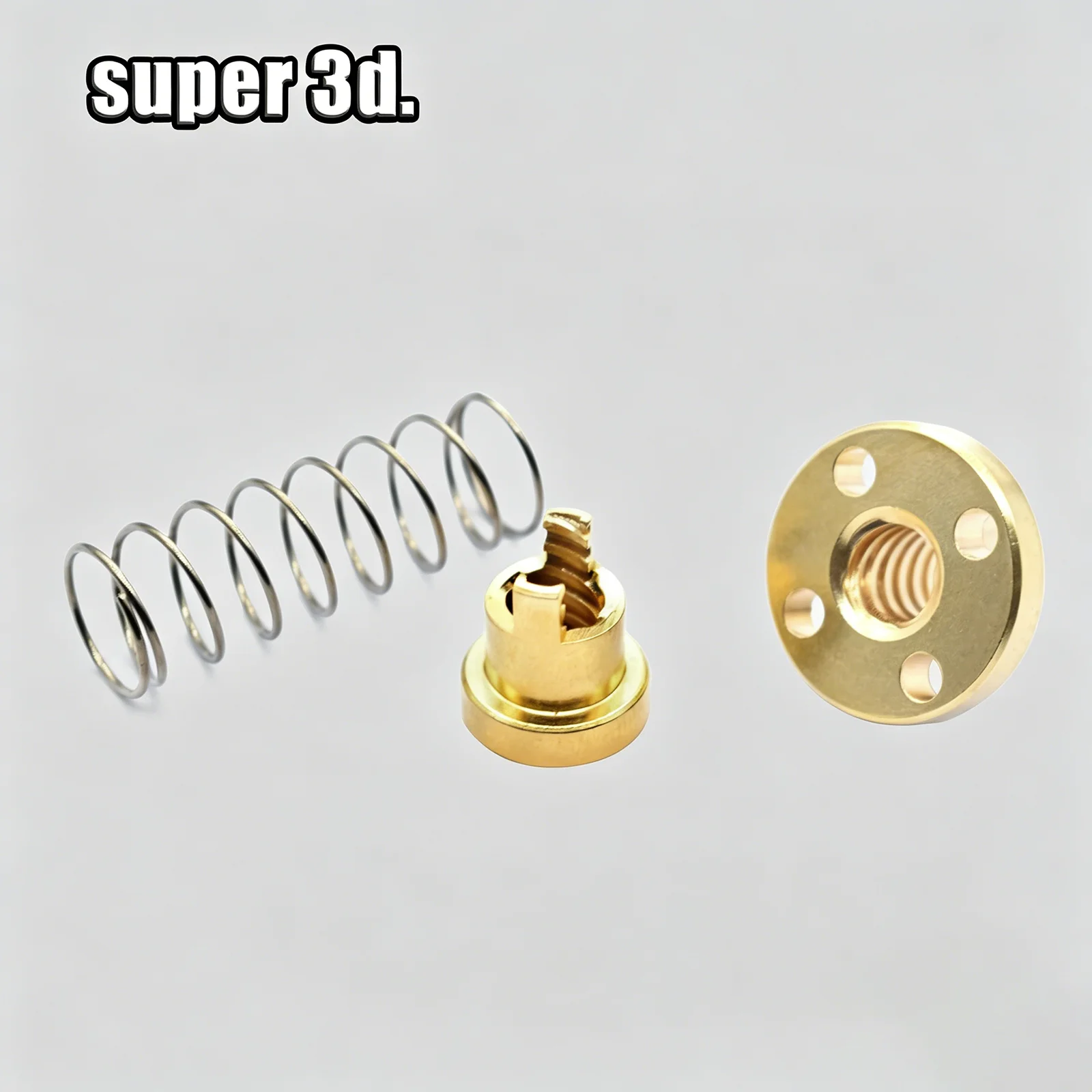 3D Printer T8 Anti Backlash Nuts For Lead 2mm / 4mm / 8mm Acme Threaded Rod Eliminate the gap Spring Loaded DIY CNC Accessories