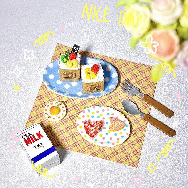 Miniatures de maison de courses, 4 pièces, échelle 1:12, jouet, accessoires de décoration pour la maison