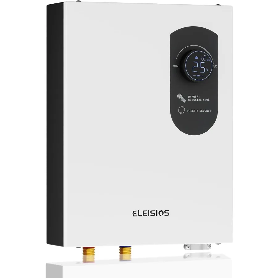 Electric Tankless Water Heater 240V 9kW Self-Modulating Instant Water Heater with Digital Display for Sink and Faucet Applicati