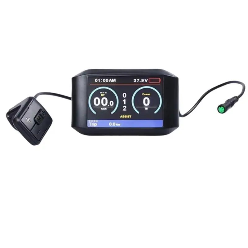 X08A For Bafang Mid-Motor Color Display 750C For BBS01, BBS02B, BBS03, G320, G340 With UART Protocol And 5PIN Round Connector
