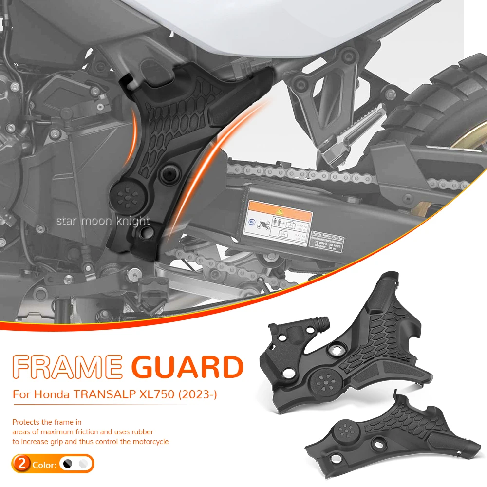 

Motorcycle Frame Guard Side Anti Slip Plate For Honda Transalp XL750 XL 750 2023 2024- Protection Fairing Protectors Accessories