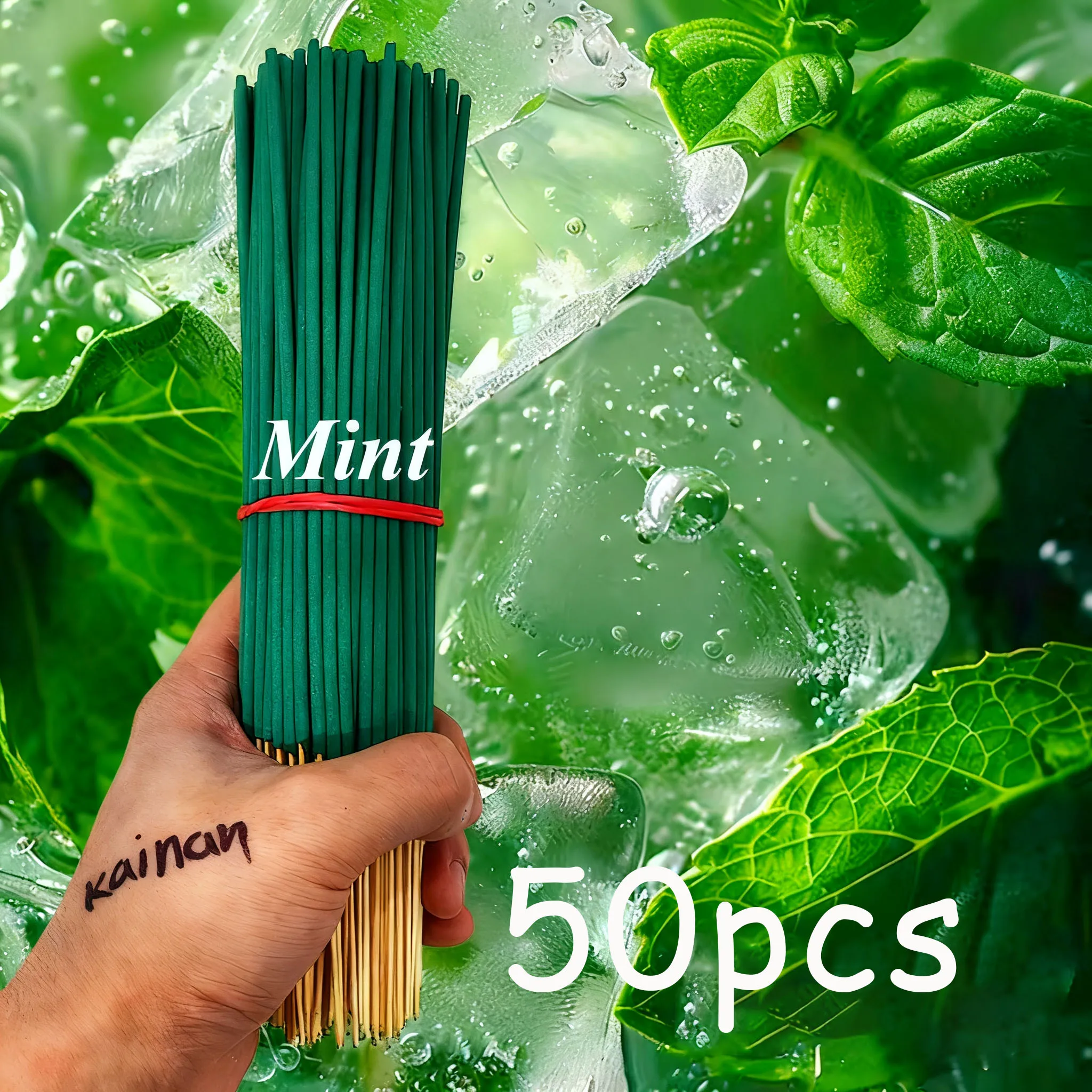 Fresh Mint Aromatherapy Stick, Mint helpt de geest te verfrissen en de luchtkwaliteit te verbeteren, geschikt voor yoga en meditatie, thuis, woonkamer, theesalon, hotel, buitenactiviteiten,