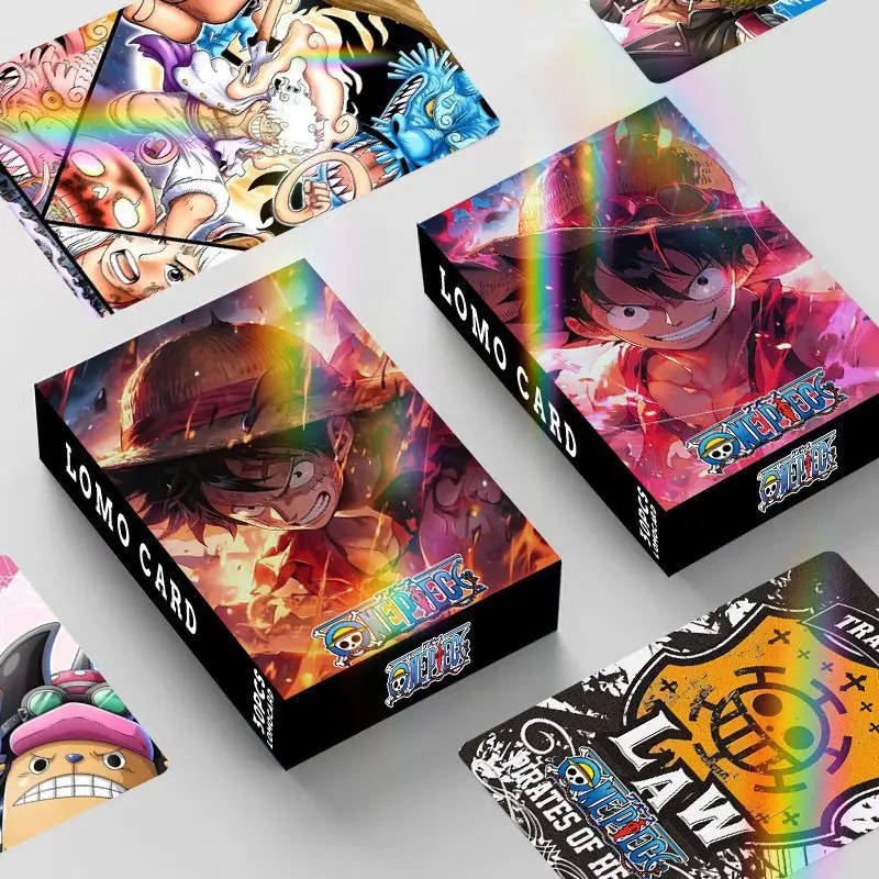 

30pcs One Pieces Lomo Cards Double Sided Photocard Luffy Zoro Nami Chopper Print Photo Game Collection Postcards Fans Gifts
