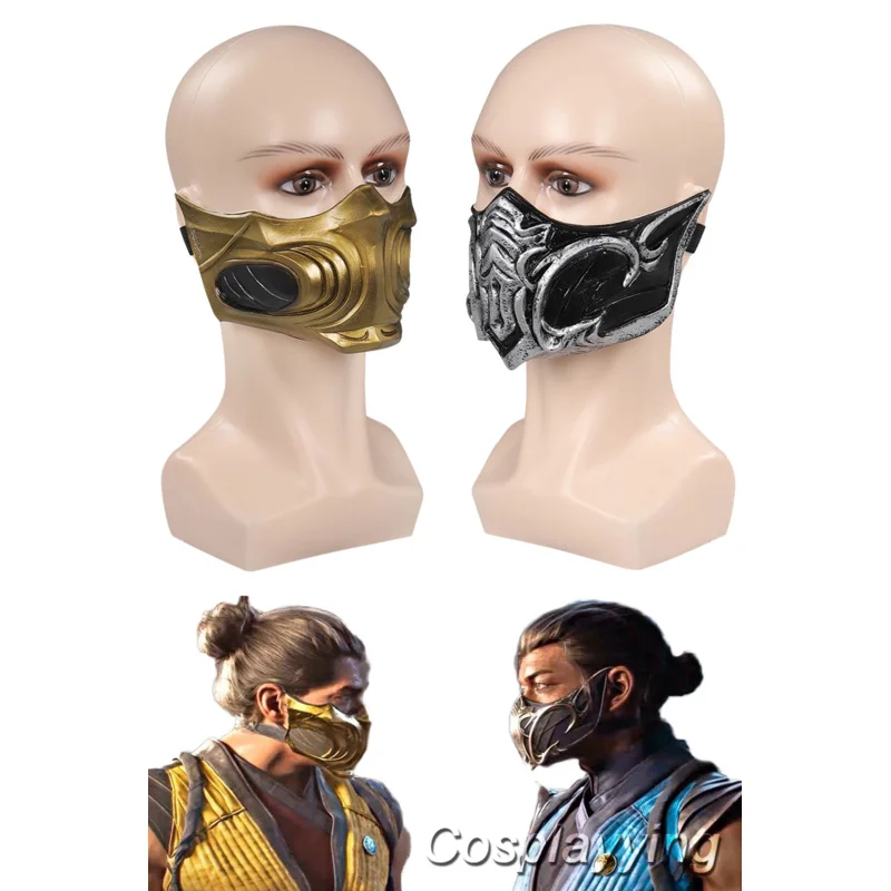 Masque Fantaisie ontariScorpion pour Homme, Accessoires de Costume de Cosplay, Film de Jeu Mortal Kombat, Accessoire Nette Hallo abc, Nouvelle Collection 2025