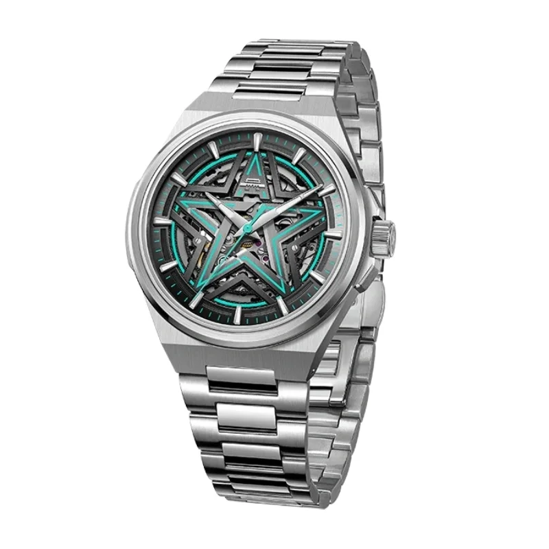 Beijing Watch Star Hunter Collection Men's Mechanical Watches Five-Star Skeleton Automatic Watch 42mm Case Sapphire Glass 090503