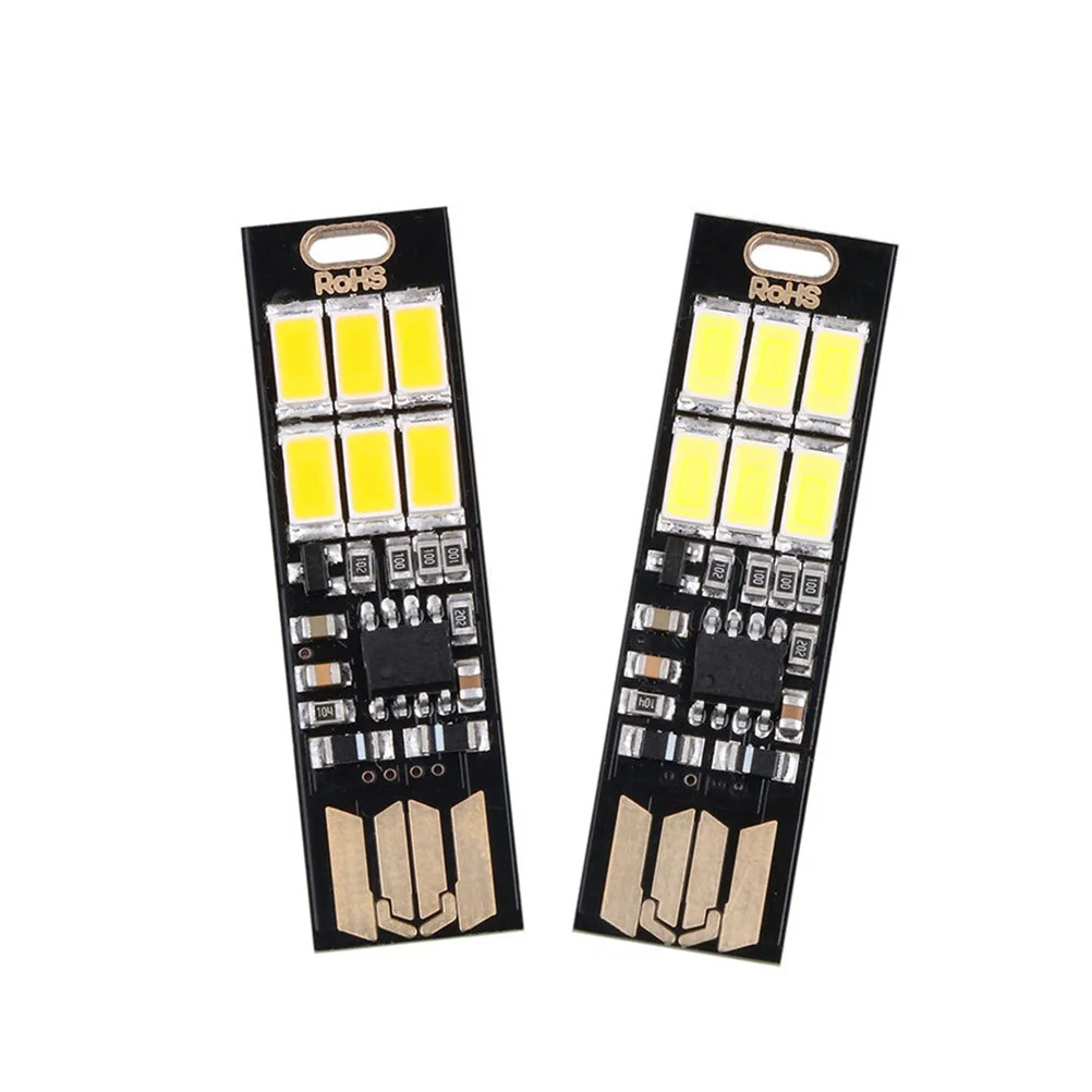 5 قطعة أضواء Led اللمس مصباح محمول للتخييم التنزه الصيد استخدام الطوارئ Usb بالطاقة المدمجة ضوء العمل مصباح تحذير #3