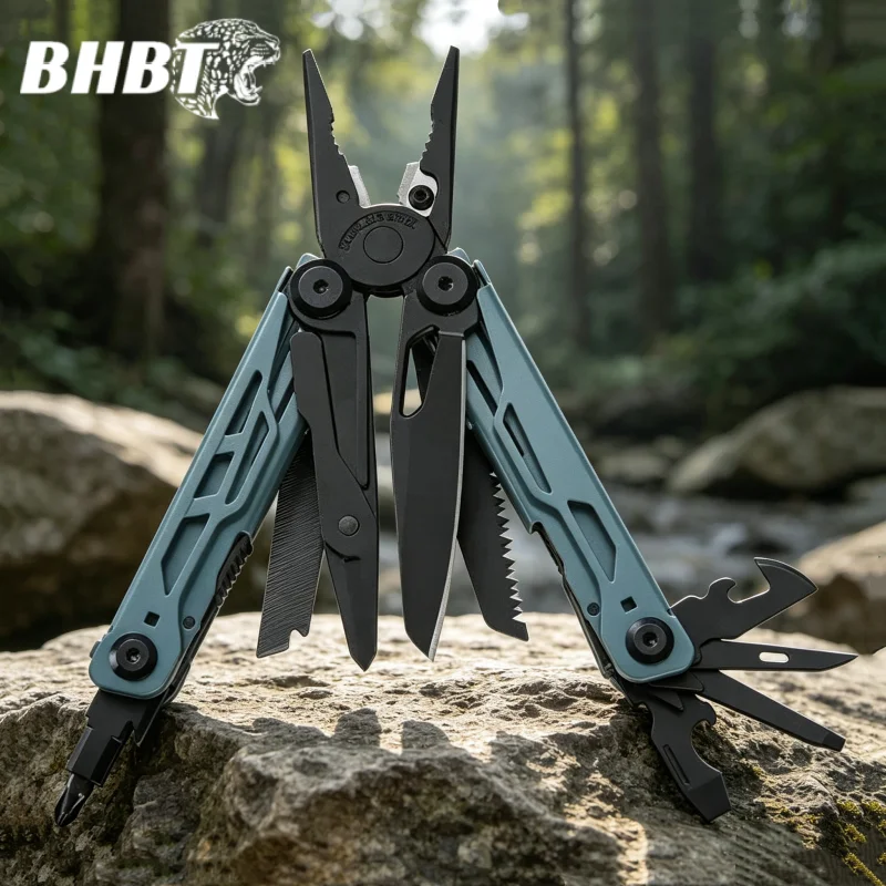 BHBT 25 in 1 Multi-tool Pliers EDC Multi Tool Pocket Knife Portable Outdoor Camping Survival Tool with Bits 7 Colors