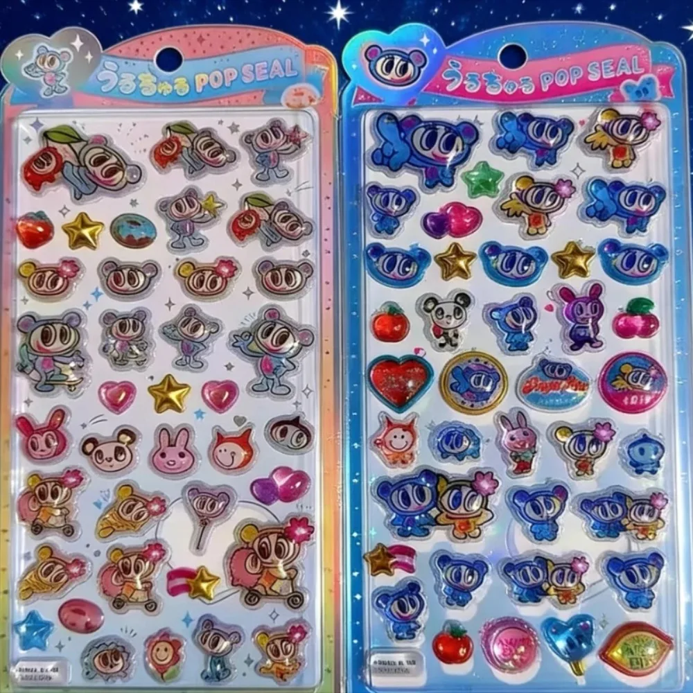 

Наклейки KKHOT Angel Blue Jelly, японские синие наклейки для телефонов, декоративные наклейки для мальчиков и девочек, игрушки, 3D рельефные наклейки