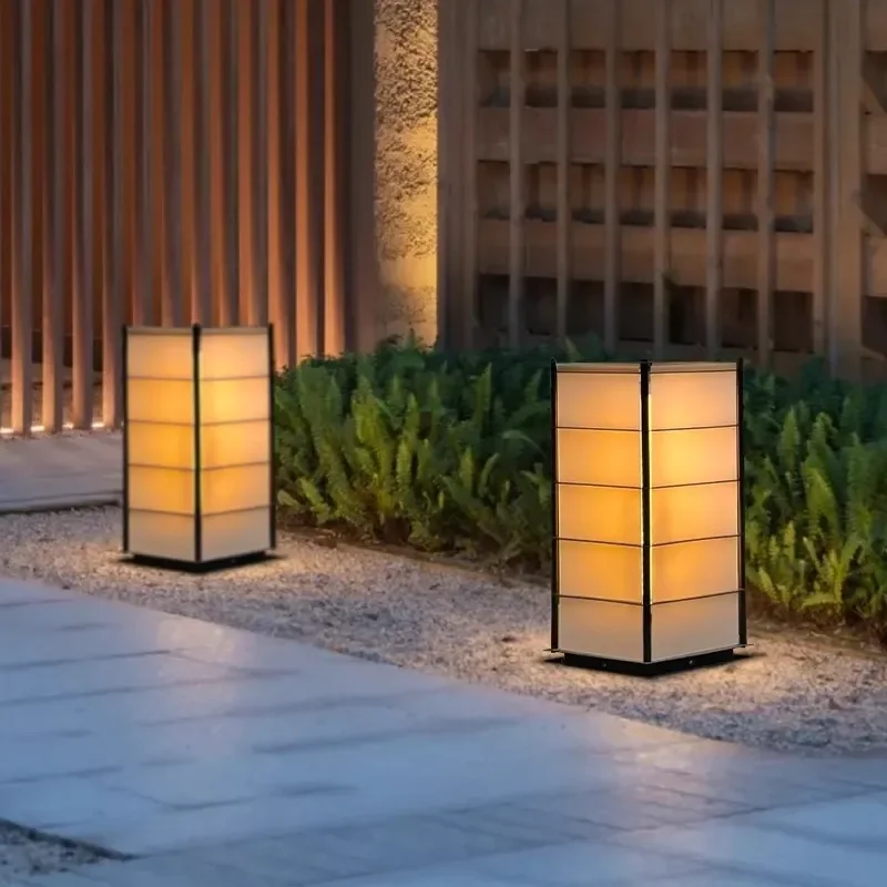 Modern Solar Garden Light Outdoor Lawn Lamp Simple Atmosphere Decoration Slate Trail Step Landscape Lighting for Courtyard