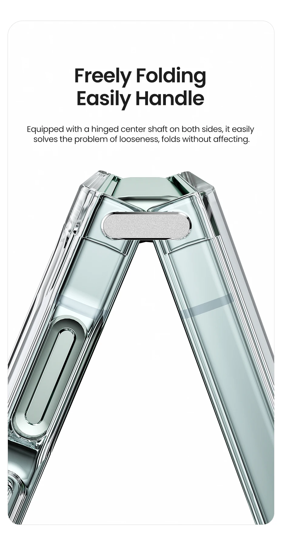 Toocki Transparente TPU-Telefonhülle für Samsung Galaxy Z Flip 6, 5, 4, 3, 5G, stoßfeste Abdeckung für Samsung Z Flip 6, 5 4 – Detail 3