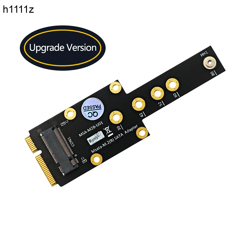 Schwarz msata zu schlüssel b m.2 sata ssd adapter konvertieren karte riser board msata zu m.2 ssd konverter unterstützung 2230 2242 2260 2280 m2 ssd