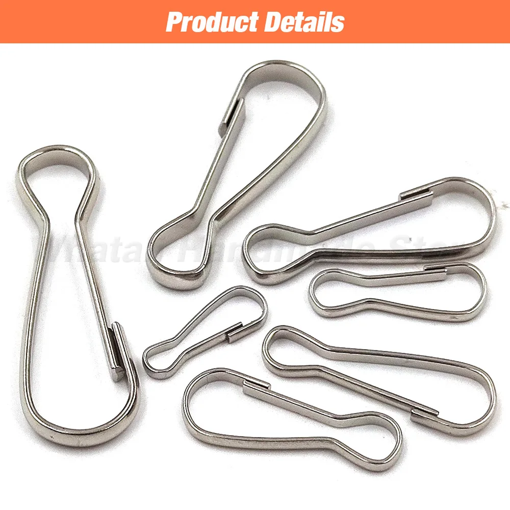 25 stücke Metall Feder clip Schnalle Karabiner haken für Schlüssel ring Schlüssel bund Geldbörse Reiß verschluss ziehen Lan yards Paracord Abzeichen Zubehör