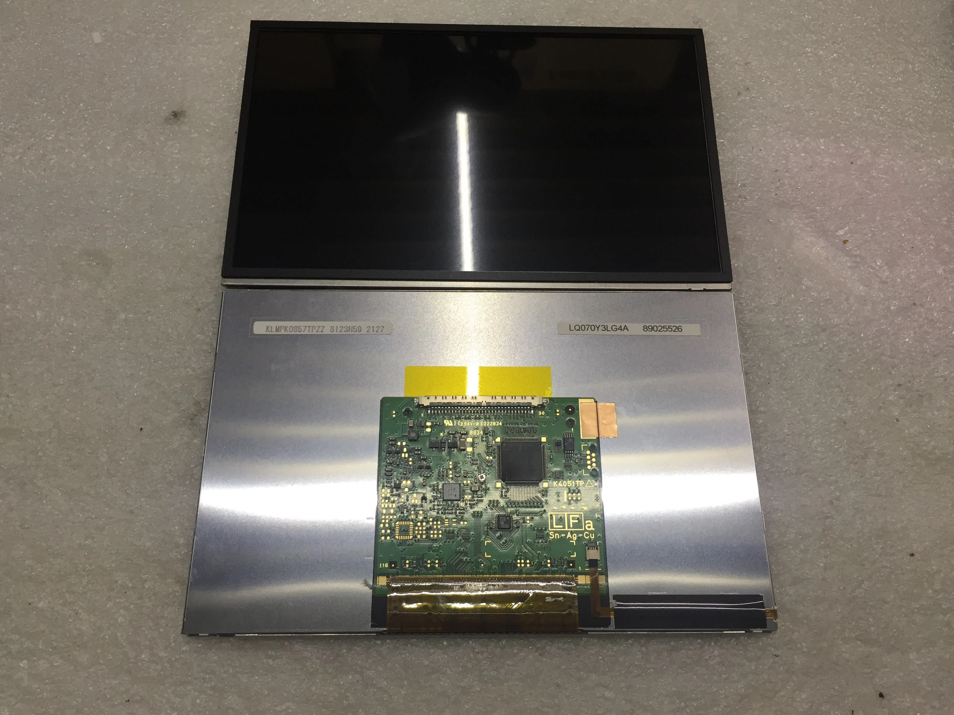 Original 7 Zoll LQ070Y3LG4A Auto GPS Industrielle Control Display