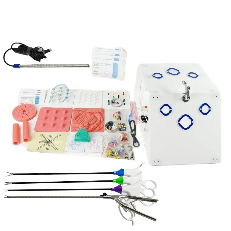 Laparoscopy Trainer Laparoscopic Simulator Training Box Instrumental Medical Instruments Complete Set For Doctors Practice Tools