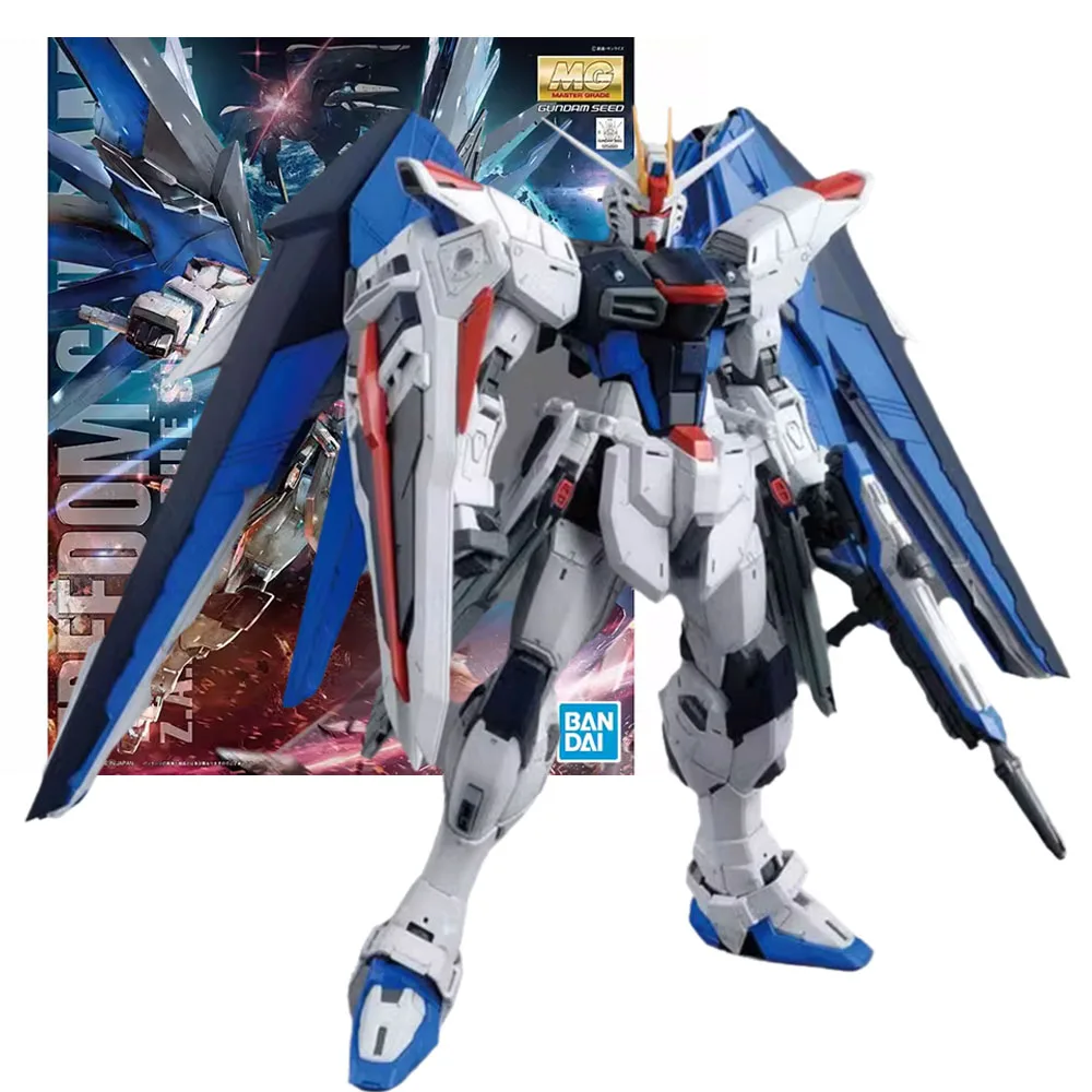 

Bandai Genuine Figure Gundam Model Kit Anime Figures MG ZGMF-X10A Freedom Gundam 2.0 Mobile Suit Gunpla Action Figure Boys Toys