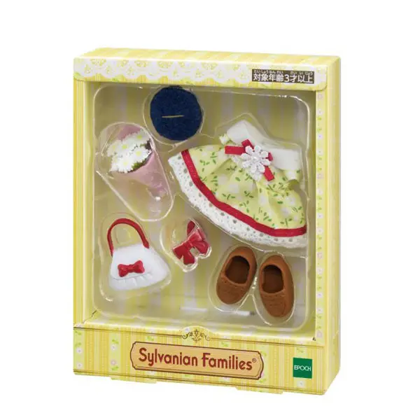 Cute Sylvanian Families Anime Figures Replace Clothes Toy Pajamas Hats School Uniform Formal Dress Family Girl Christmas Gift