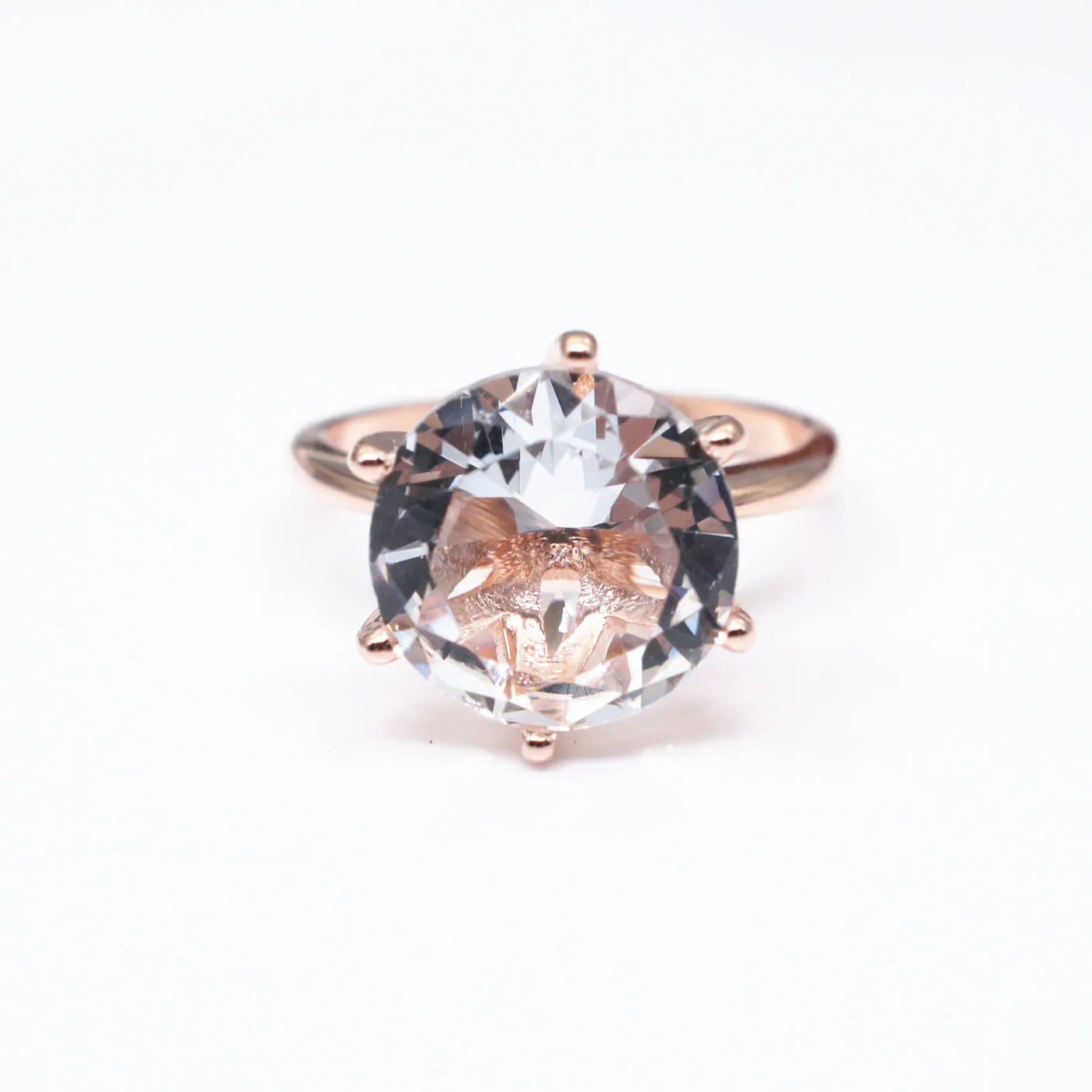 NewHot Selling Simulation Carat Six Claw Zircon Ring, European and American Zircon Wedding Gift