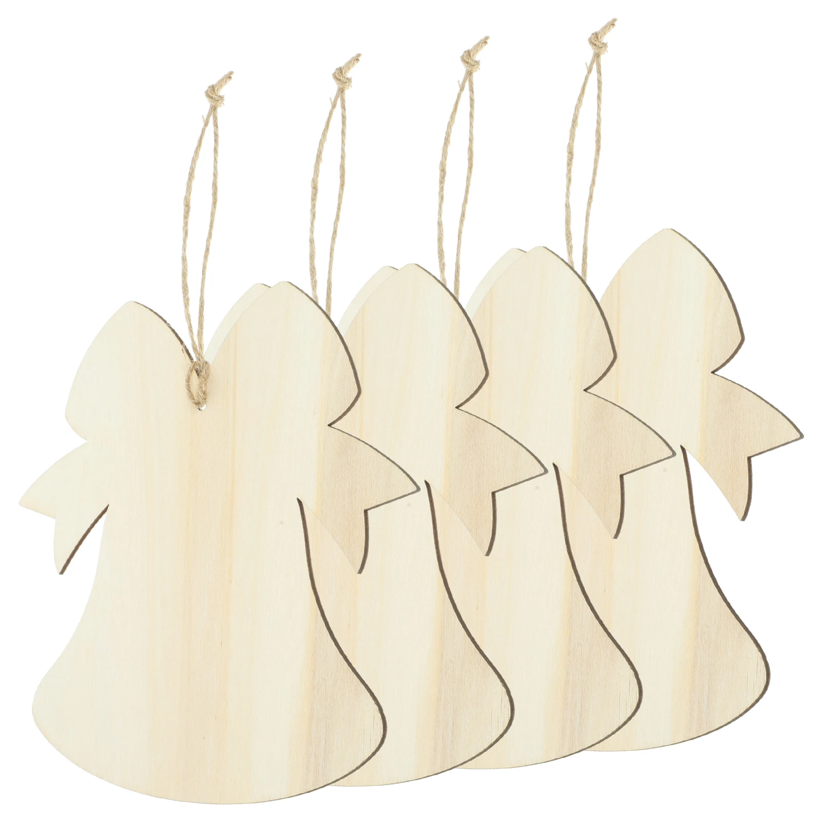

10 Pcs Wooden Christmas Baubles Painting Ornament Unfinished Cutouts Wreath Blank Xmas Pendants Slices Chips