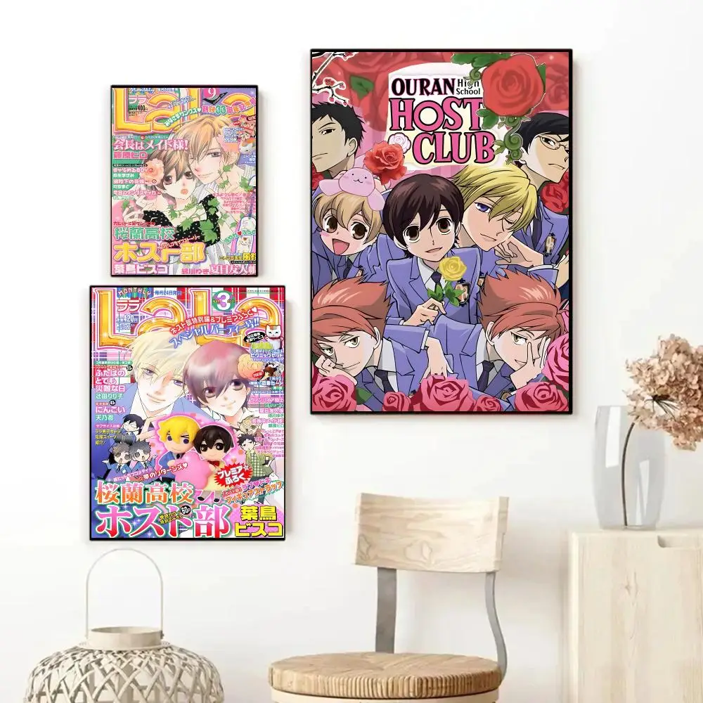 Ouran High School Host Club Sweet Anime Poster Art HD Advanced Aesthetic Printing Paper Wall Art for Living Room Home Decor