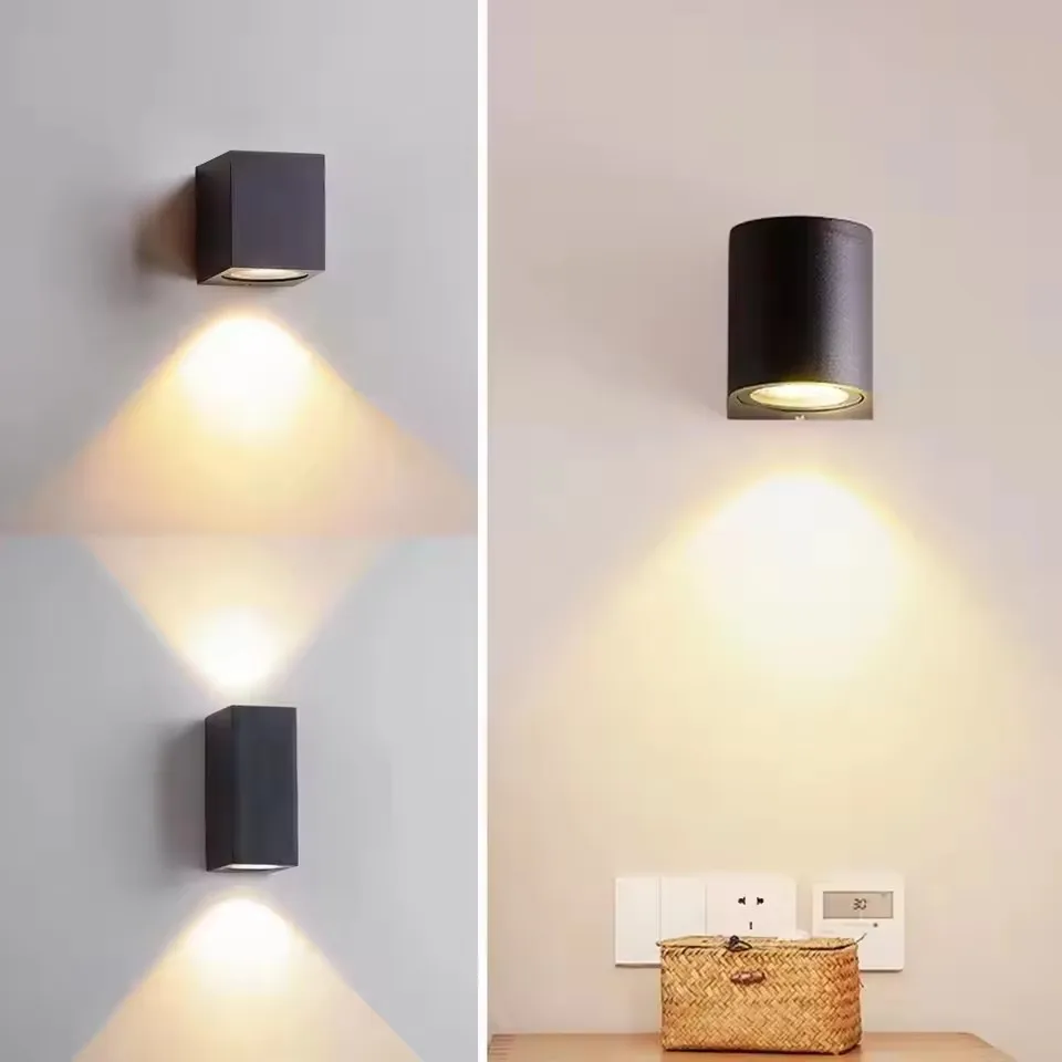 IP65 LED Wall Light Aluminum Outdoor Waterproof Garden Fence Indoor Fashion Wall Lamp For Bedroom Bedside Living Room Stairs