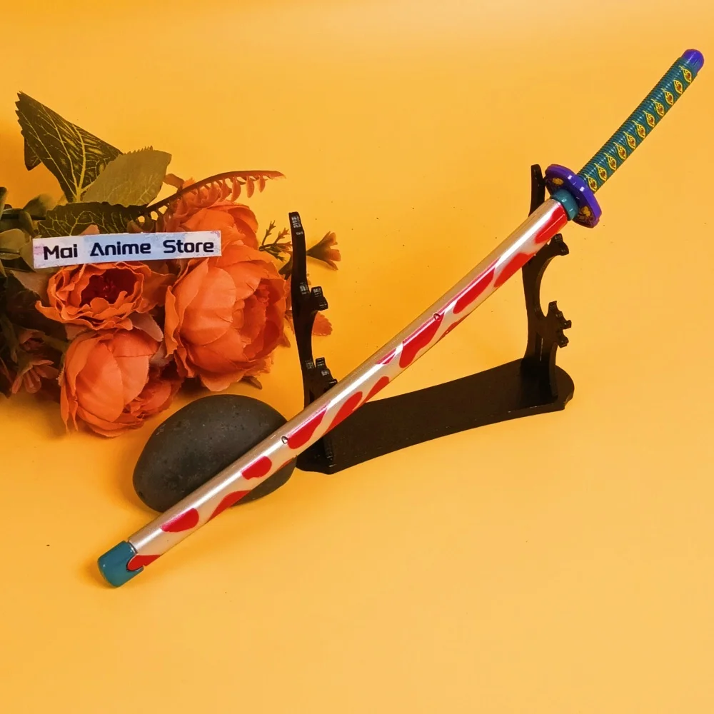 10 بوصة شيطان القاتل كاتانا ميتيل الأصلي الساموراي أنيمي يوريتشي كوكوشيبو نينجا سكين السيف الحجم الحقيقي كاتانا لعبة غير حادة هدية