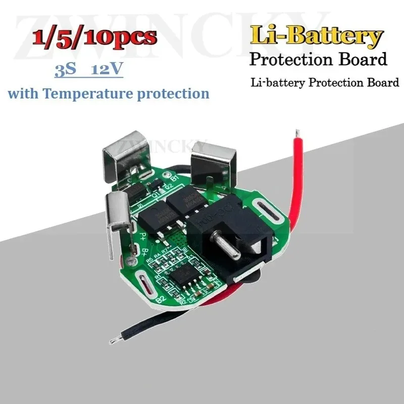 1Pcs/5Pcs/10Pcs Universal Tool Protection Board 3S 12V For Makita Style Li-Battery With Temperature Protection 18650 PCB