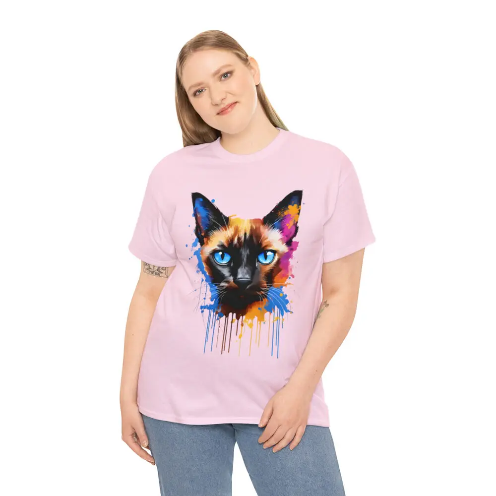 Psychedelic Cat Psycho Kitty T Shirt Apparel Animal Lover Tee For Men Women Summer Tees Cotton Luxury Brand Vintage Oversized