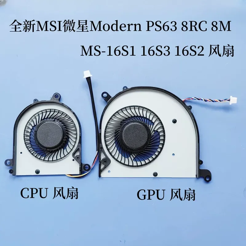 New Cooling Fan for MSI Modern PS63 8RC 8M MS-16S1 16S3 16S2 16S6 Laptop