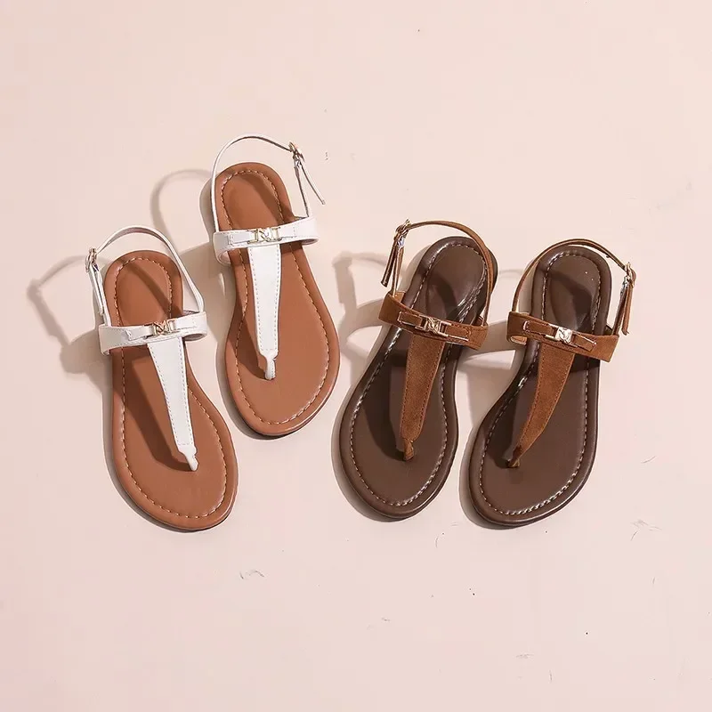

Women's Sandals 2026 Summer New Women's Pinch Toe Sandals Fashion Outdoor Casual Sandal Non Slip Flat Sandals Sandalias De Mujer
