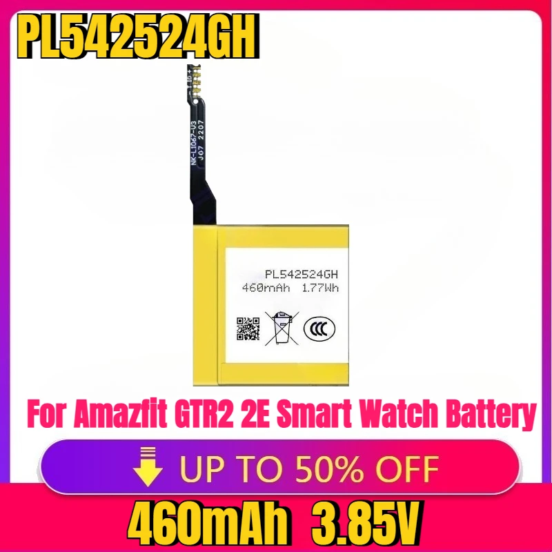 

New High Quality Replaceable PL542524GH Battery for Amazfit GTR2 2E Smart Watch Battery PL542524GH PL542524 Battery