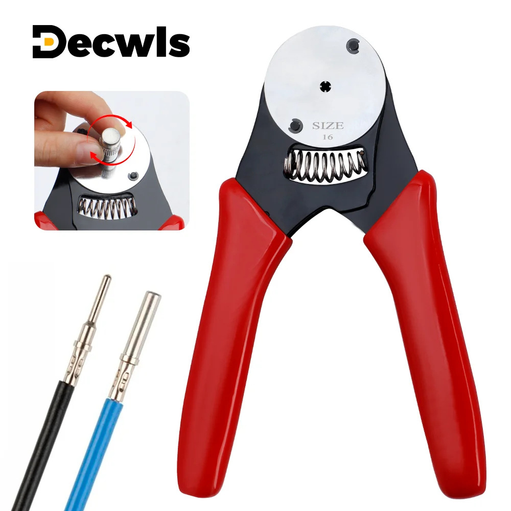 20-16 AWG Closed Barrel Crimper, Deutsch Crimping Pliers,  4 Way Indent Crimping Pliers, Professional Terminal Crimping Tool