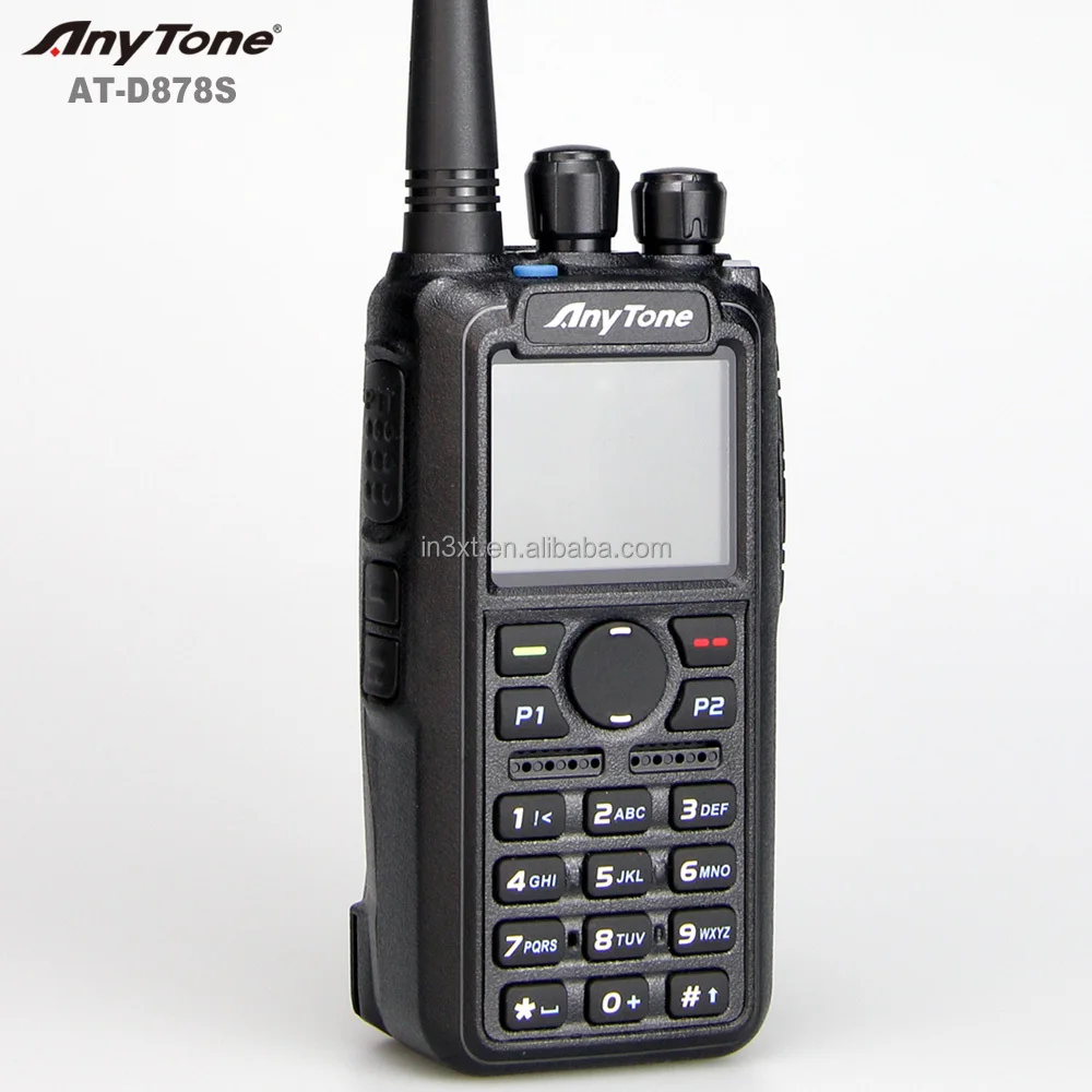 AnyTone DMR Radio AT-D878S GPS UHF Digital Walkie Talkie 9W 3100mAh AES 256 Encrypted Dmr Digital Radio Ham Radio Anytone 878