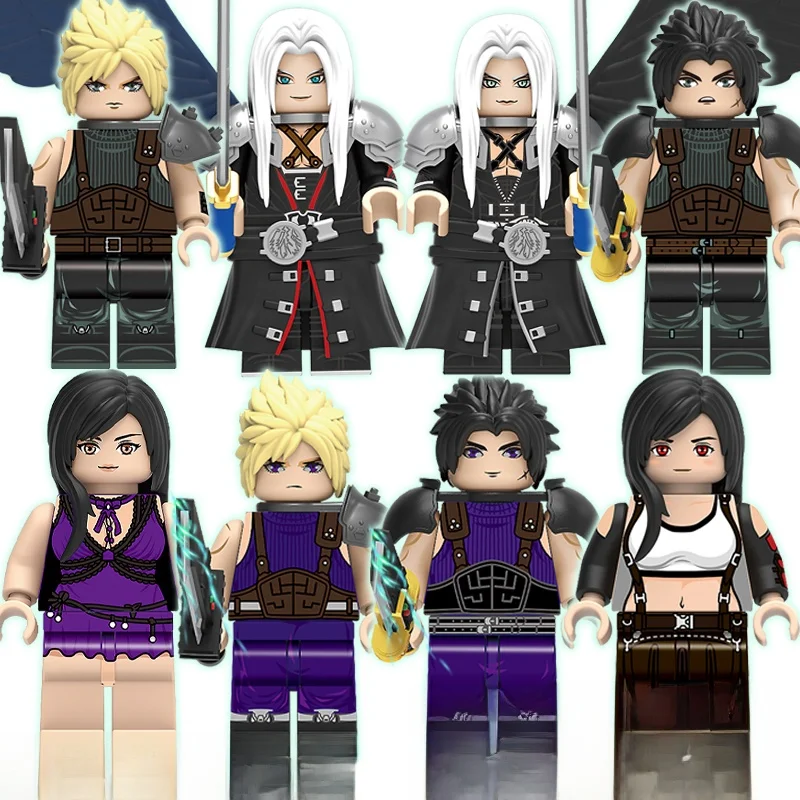 Personajes del Juego Final Fantasy 7, Sirot Cloud, Tifa, Guerrero Filósofo, Bloques de Construcción, Figura de Juguete para Armar, para Edades de 5 Años en Adelante