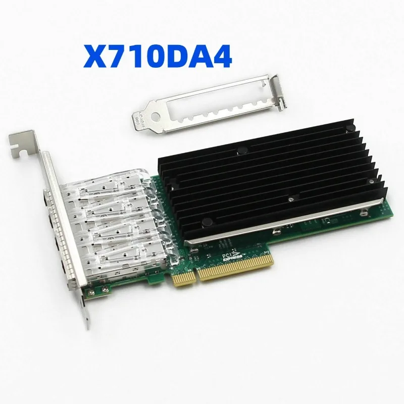 

X710DA4 Four-port SFP+ 1000 Gigabit NIC EX710DA 4G2P5 fiber optic NIC X710DA4FH