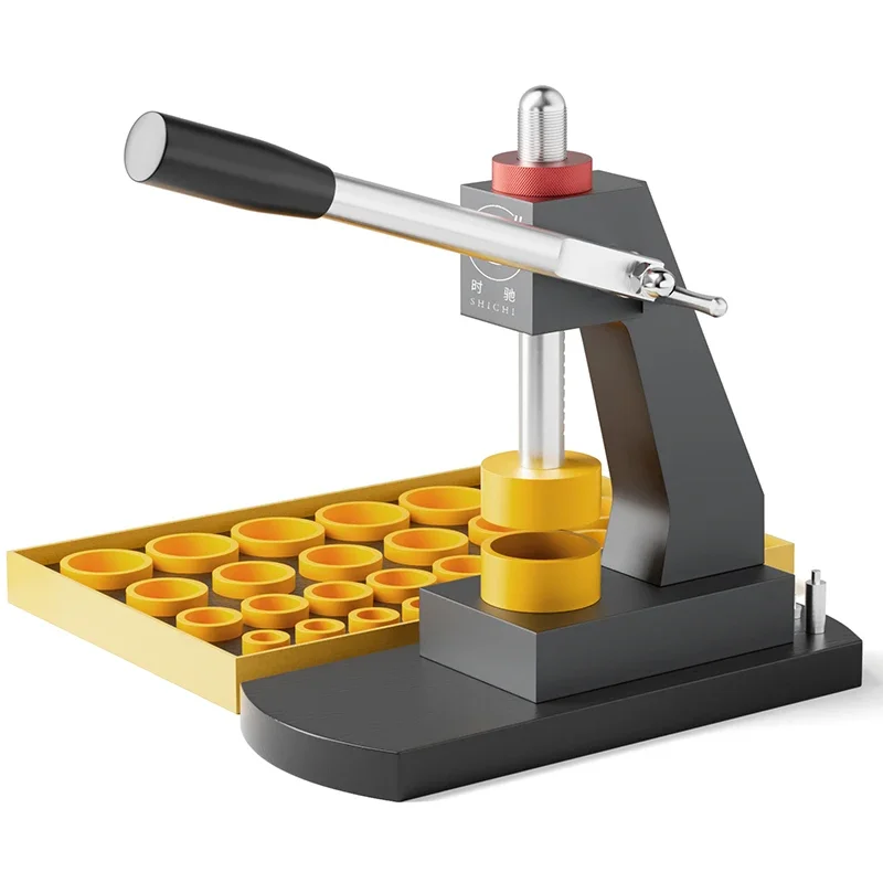 

Watch Press Machine Watch Repair Tool Capping Machine, Back Cover Press Machine Professional Pressure Gauge Bottom Cover Tool