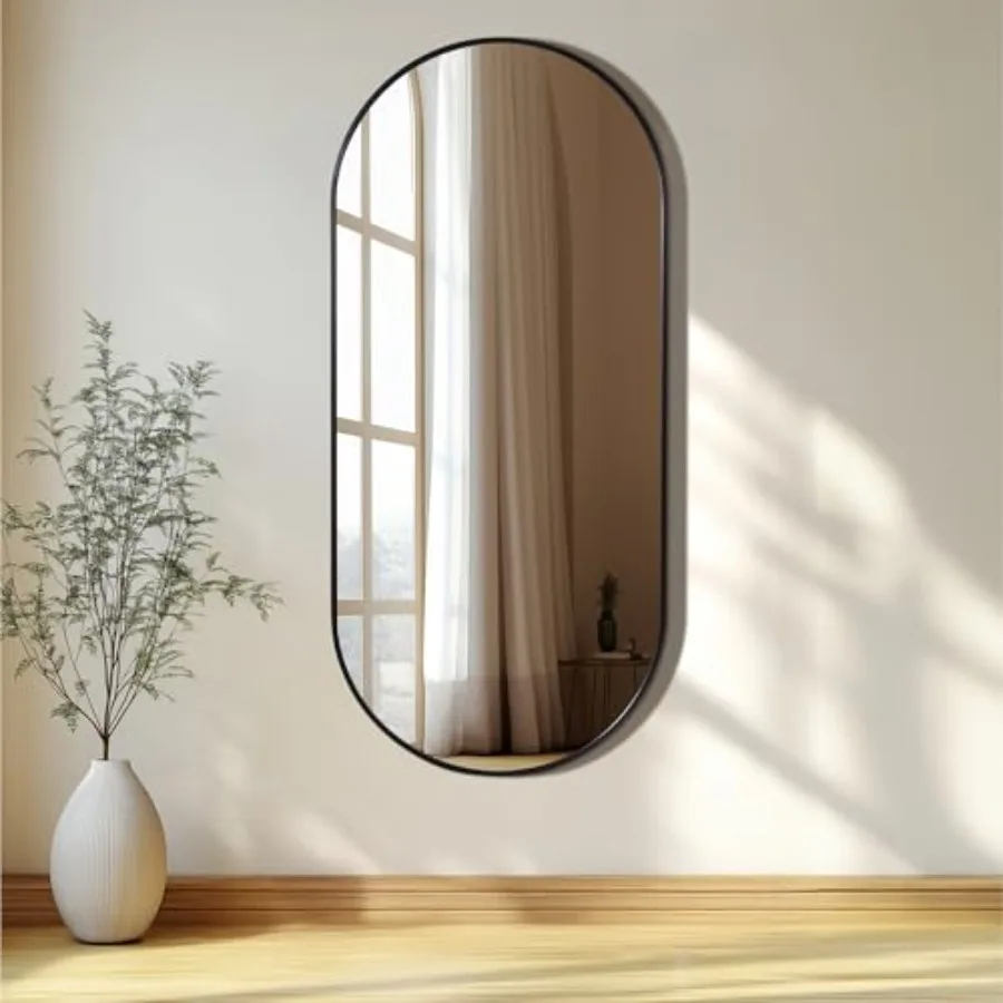 

Full Length Arch Mirror, - Large Size for Complete Reflection - Mirrors for Bedroom, Living Room, Bathroom or Hallway - Wall Ha