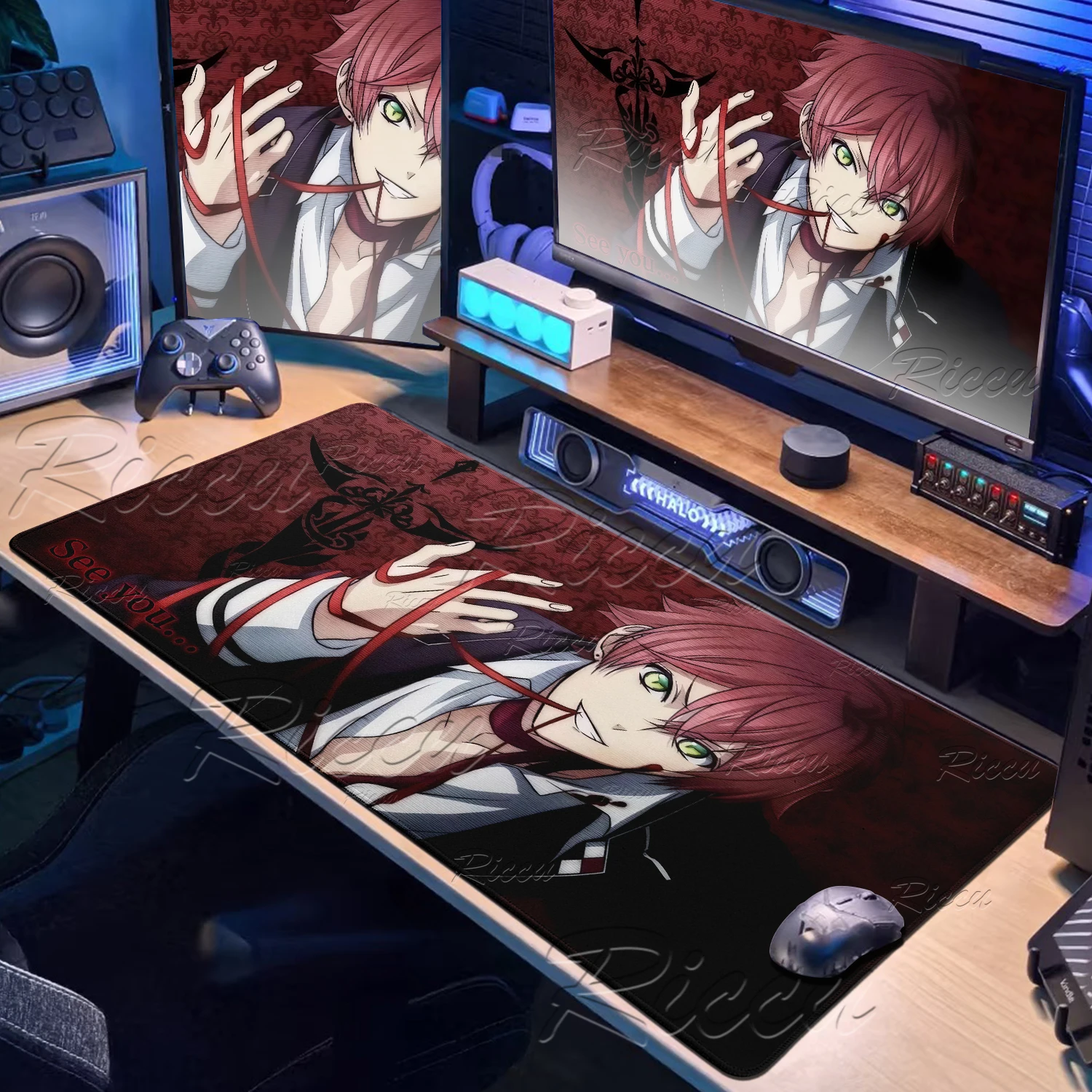 Anime Style D-Diabolik Lovers Mouse Pads Anti-slip Rubber Gamer Balance Computer Keyboard Mats Decoracion Deskmats Rubber Carpet