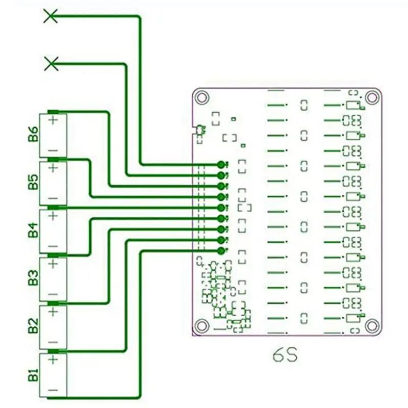 ABRI-4X 6S Active Equalizer Balancer Lifepo4 / Lipo/ LTO Battery Energy Equalization Capacitor BMS Board