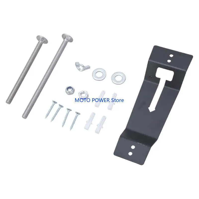 G7ND Enclosed Trailer Wheel Support Wall Mount Spare Tire Rack Convenient Storage Accessory Suitable for Utility Vehicles