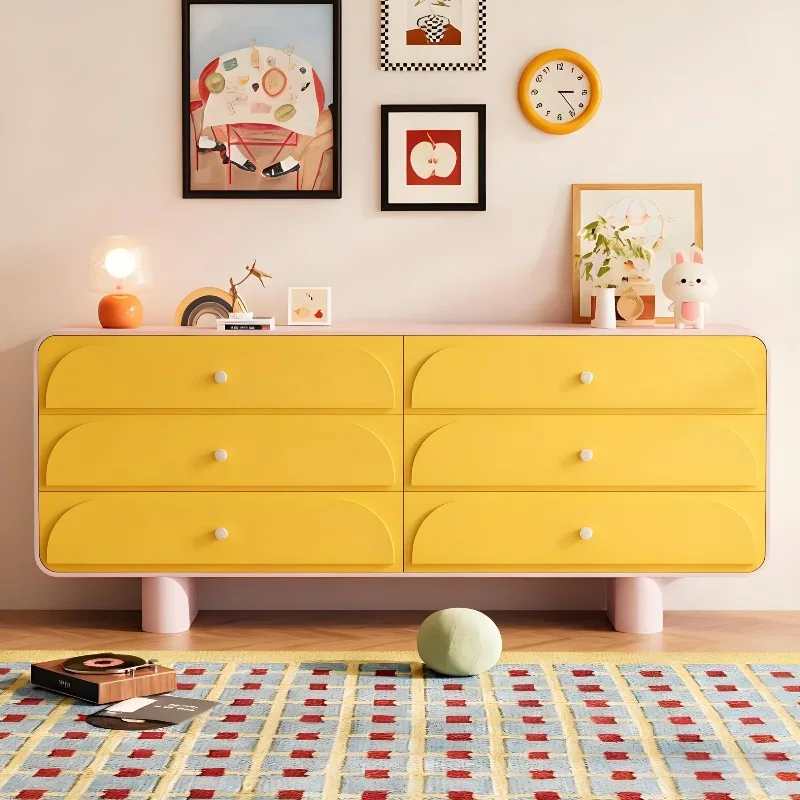 Bamine Cream Wind Nine Bucket  Living Room Wall Locker Bedroom Bedroom Bedside  Storage  Drawer