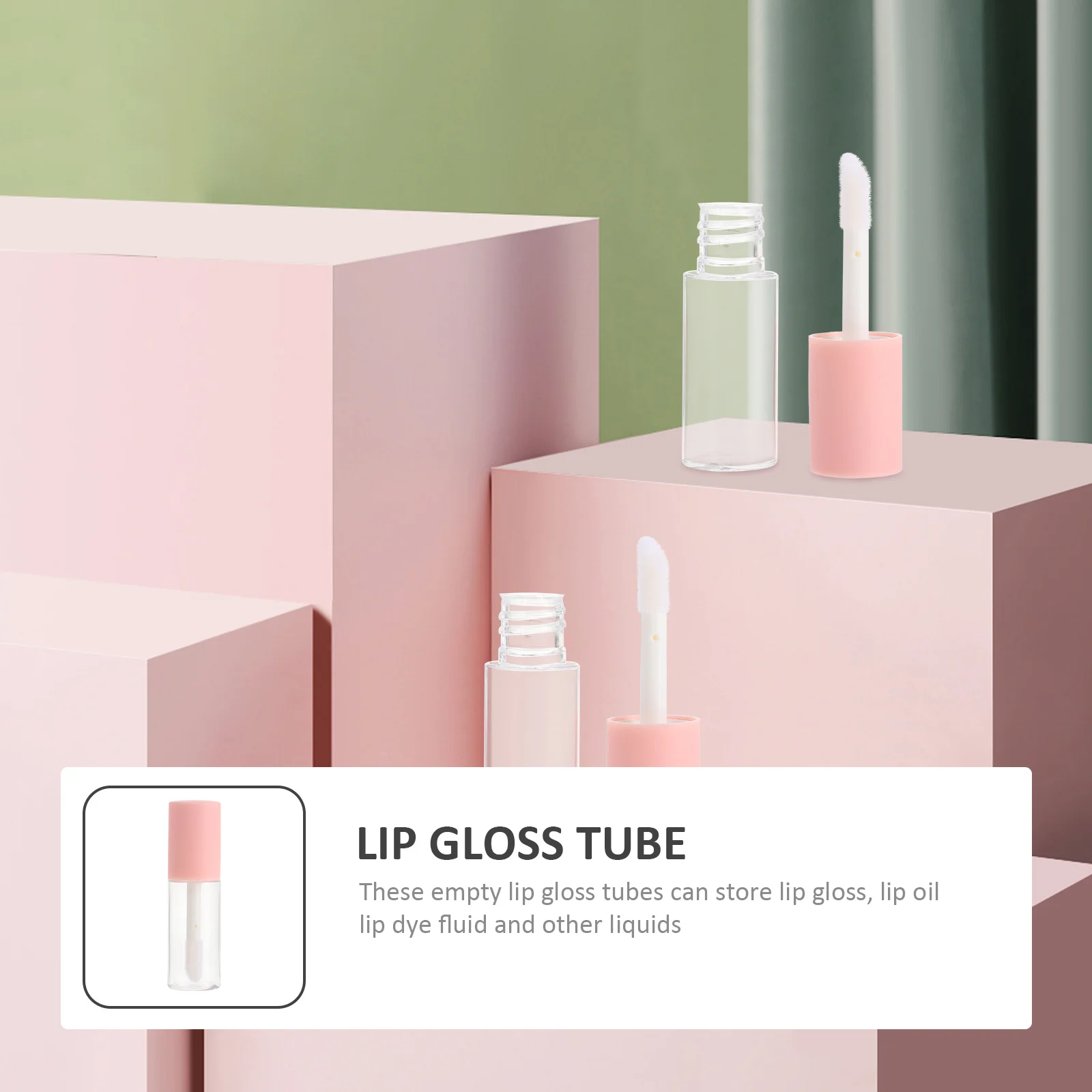 10-teiliges Lipgloss-Tuben-Set, sichtbare leere DIY-Behälter für Lippenöl, Balsam, flüssiges Rouge, tragbar, nachfüllbar, für unterwegs