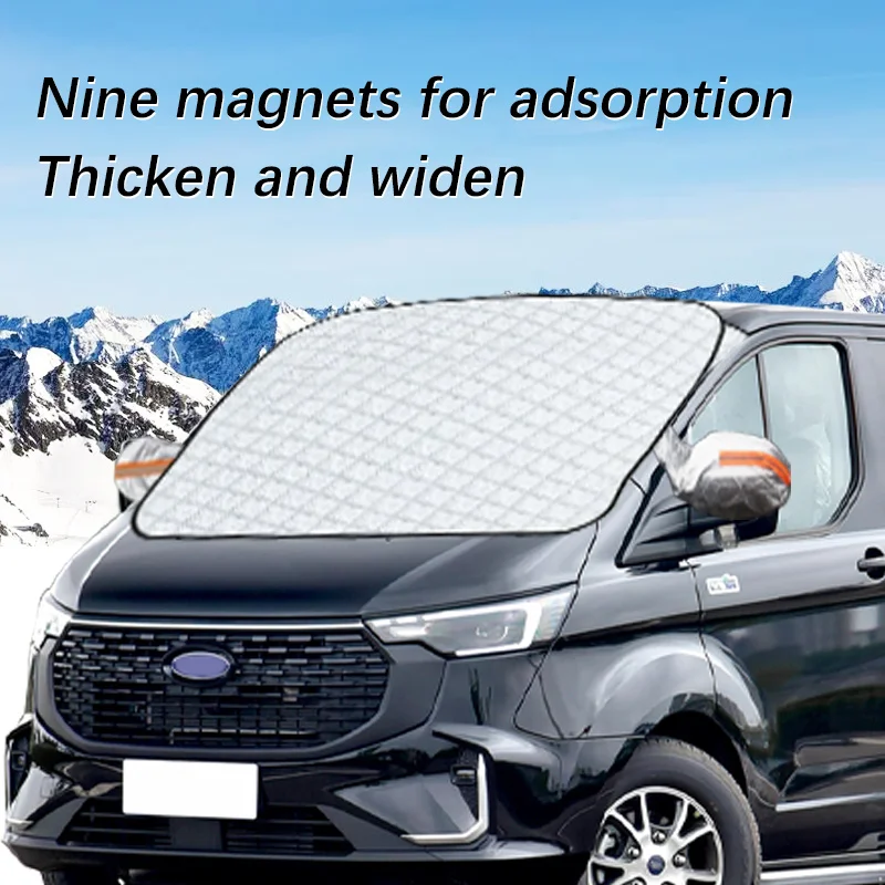 Car Windshield Cover Magnet Winter Window Snow Shield Anti Frost Auto Front Window Snow Cover For Ford Transit