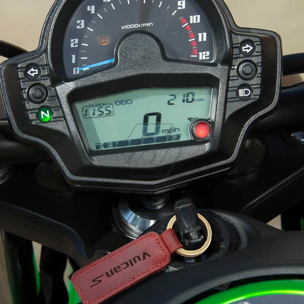 Für Kawasaki Vulcan S Motorrad Rindsleder Schlüsselanhänger Schlüsselanhänger